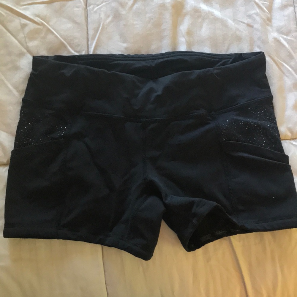 Sparkley lululemon spandex shorts